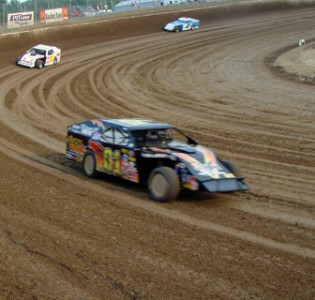 UNOH modified driver Ryan O'Dette gets ready for hot laps Friday night at Limaland Motorsports Park