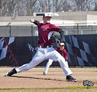 Zach Petrick delivers a pitch against OSU-Lima/Rhodes State earlier this season