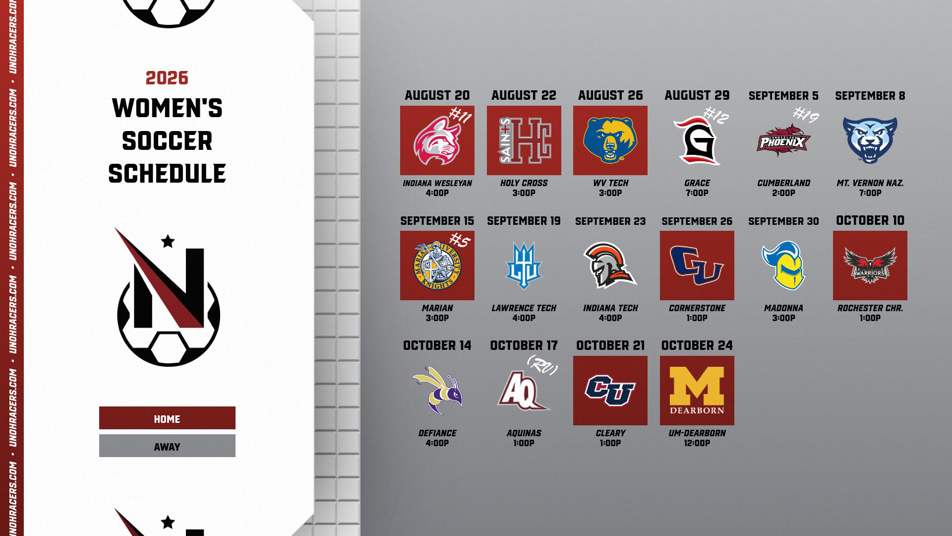 Women's Soccer Releases Full 2026 Match Slate