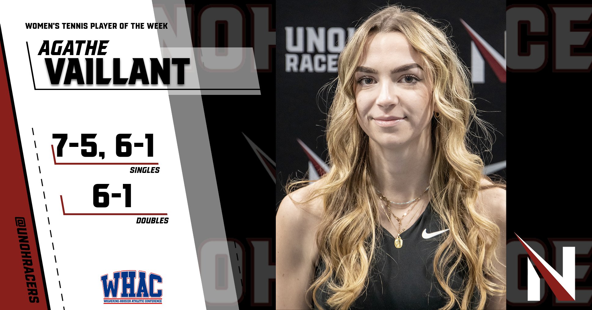Vaillant Voted WHAC Player of the Week